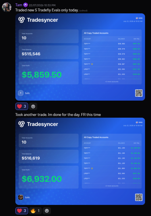 Discord testimonial screenshot
