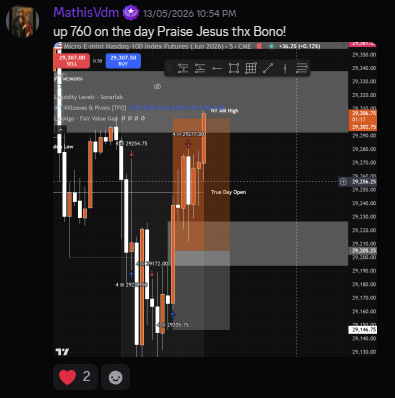 Discord testimonial screenshot