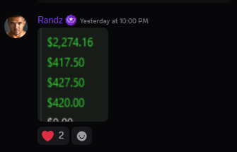Discord testimonial screenshot
