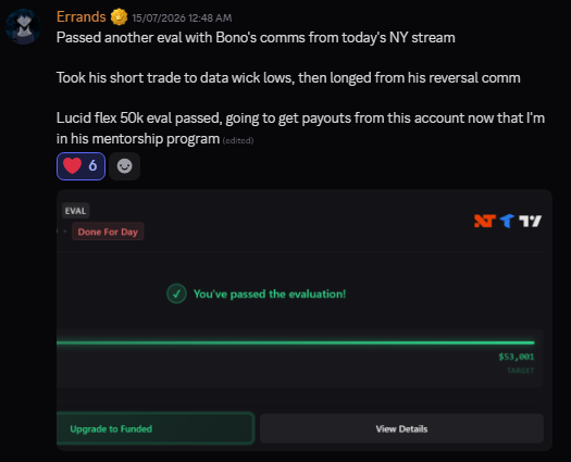 Discord testimonial screenshot