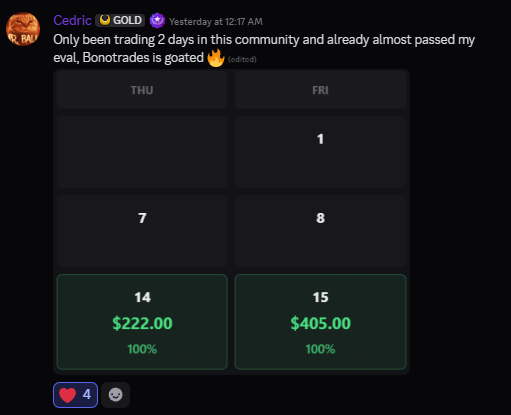 Discord testimonial screenshot
