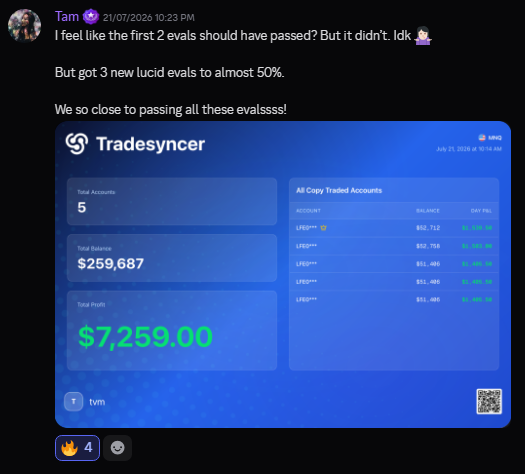 Discord testimonial screenshot