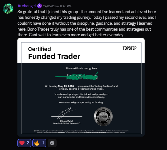 Funded account or payout screenshot