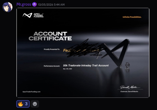 Funded account or payout screenshot