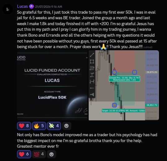 Discord testimonial screenshot
