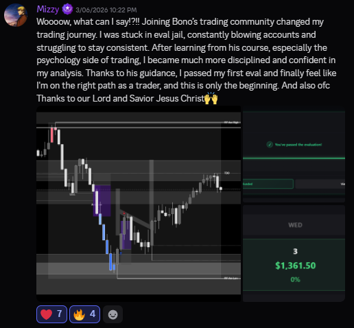 Funded account or payout screenshot