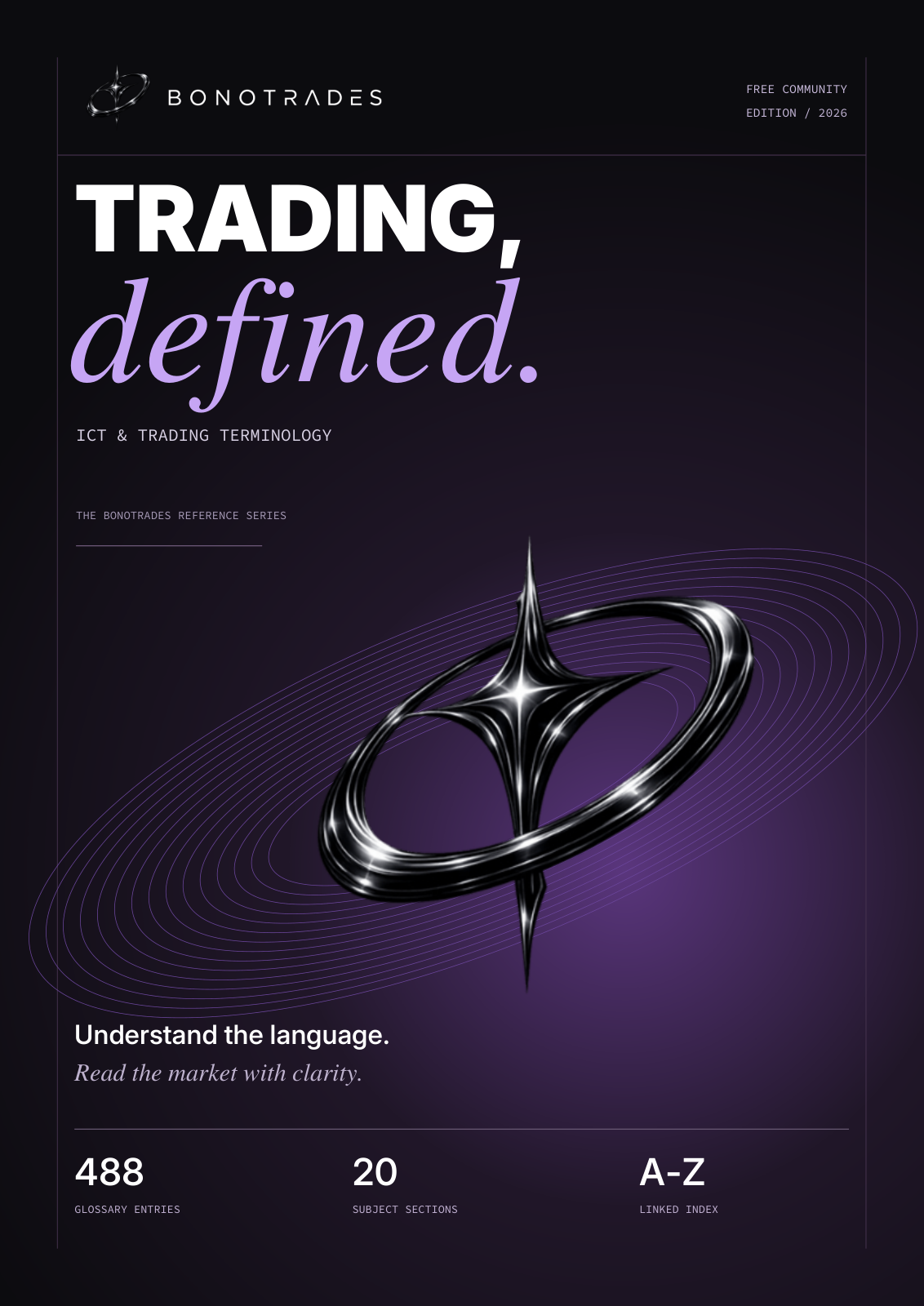 ICT & Trading Terminology Cheat Sheet cover